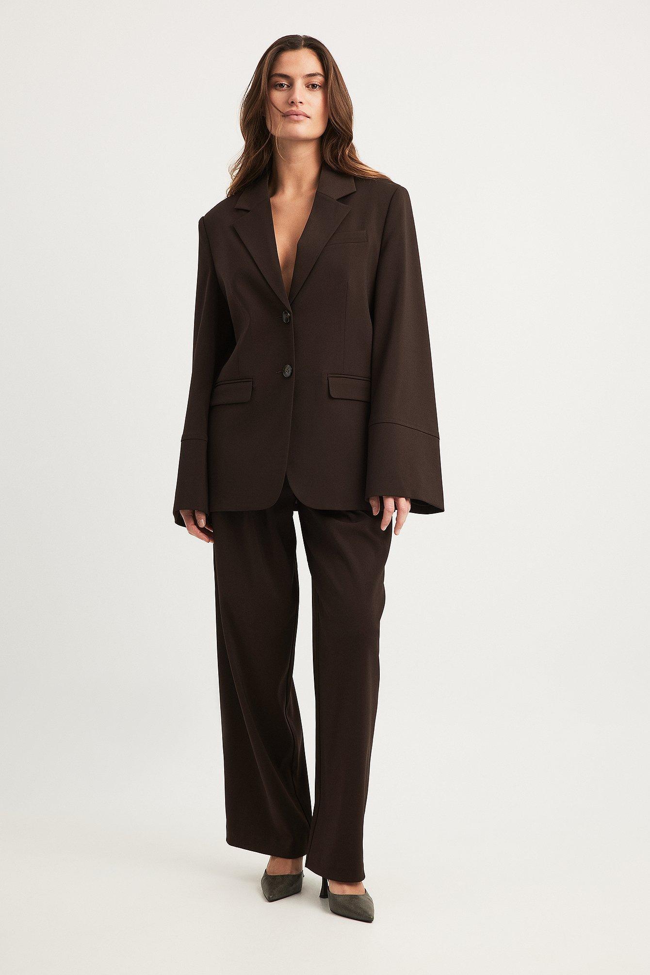 Wide High Waist Suit Pants product image