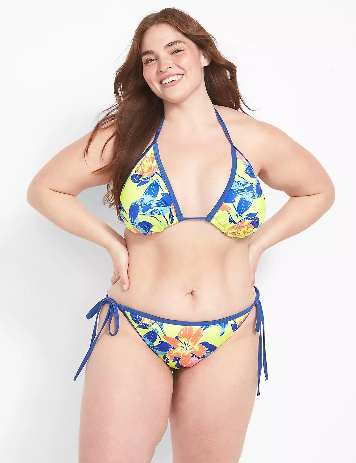 Lane Bryant Swim String Bikini Bottom - Print 36 Carribean Floral Product Image