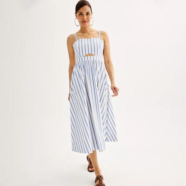 Womens Nine West Cut-Out Midi Dress Product Image