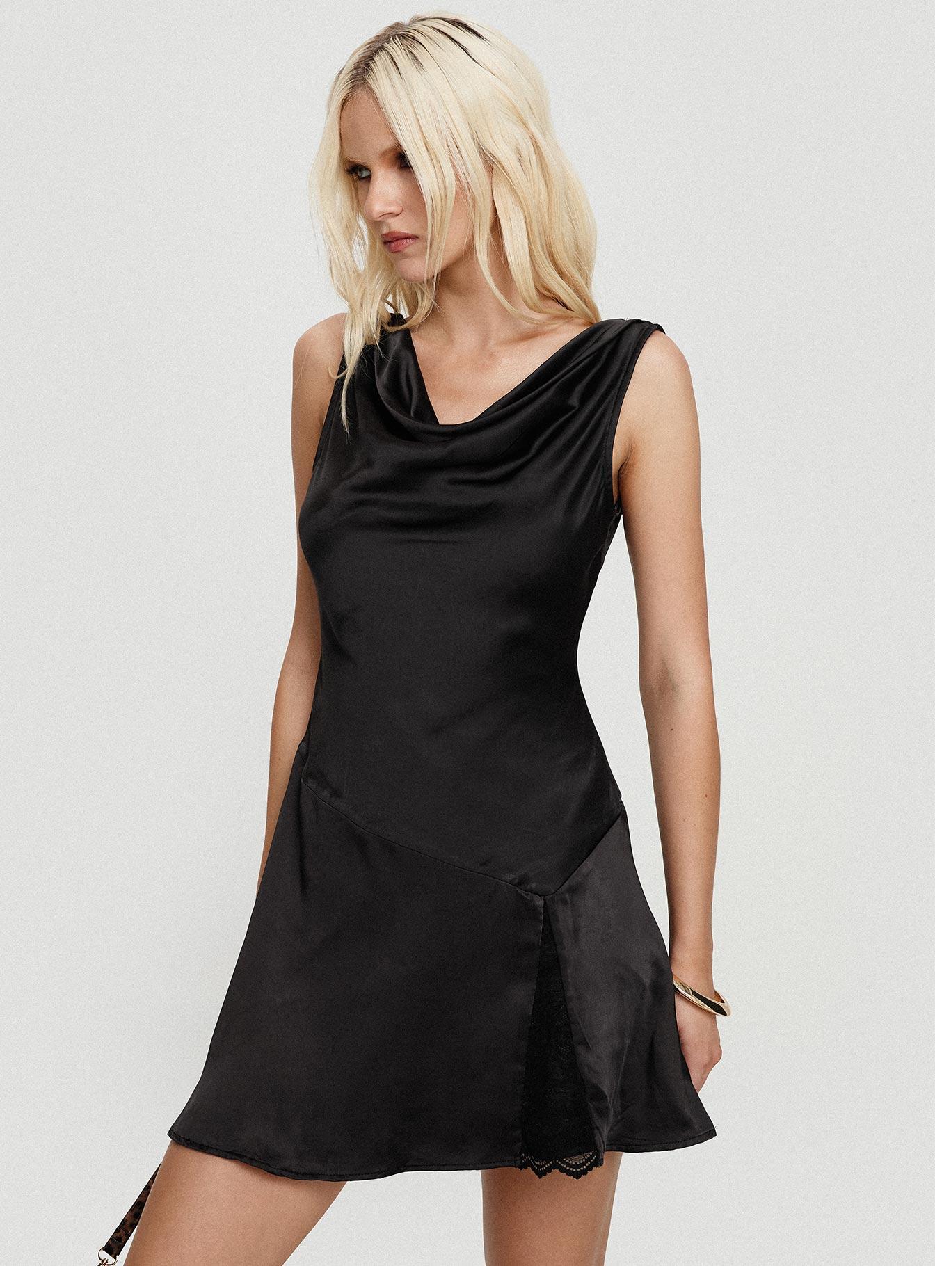 Old Money Mini Dress Black product image