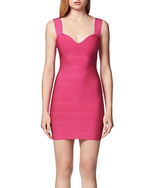 Herve Leger Icon Strappy Sweetheart Neckline Mini Dress Product Image