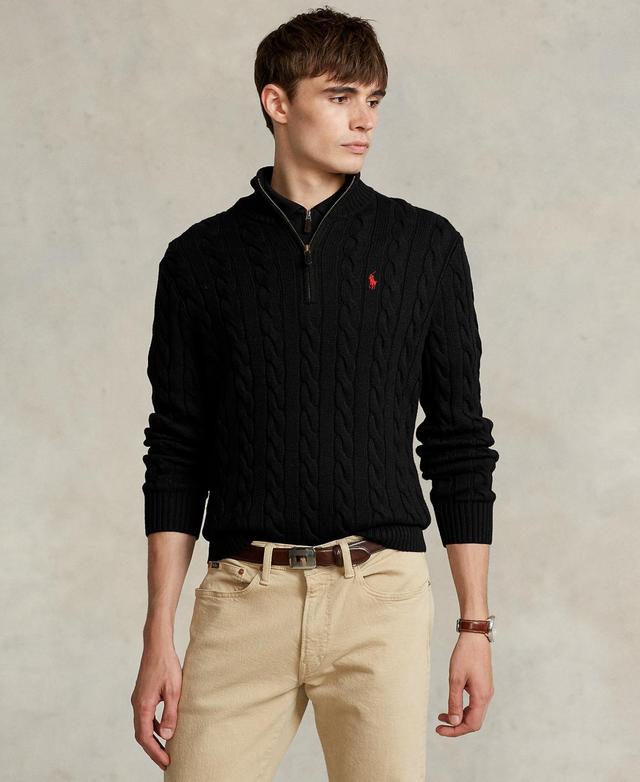 Polo Ralph Lauren Cable Knit Cotton Quarter Product Image