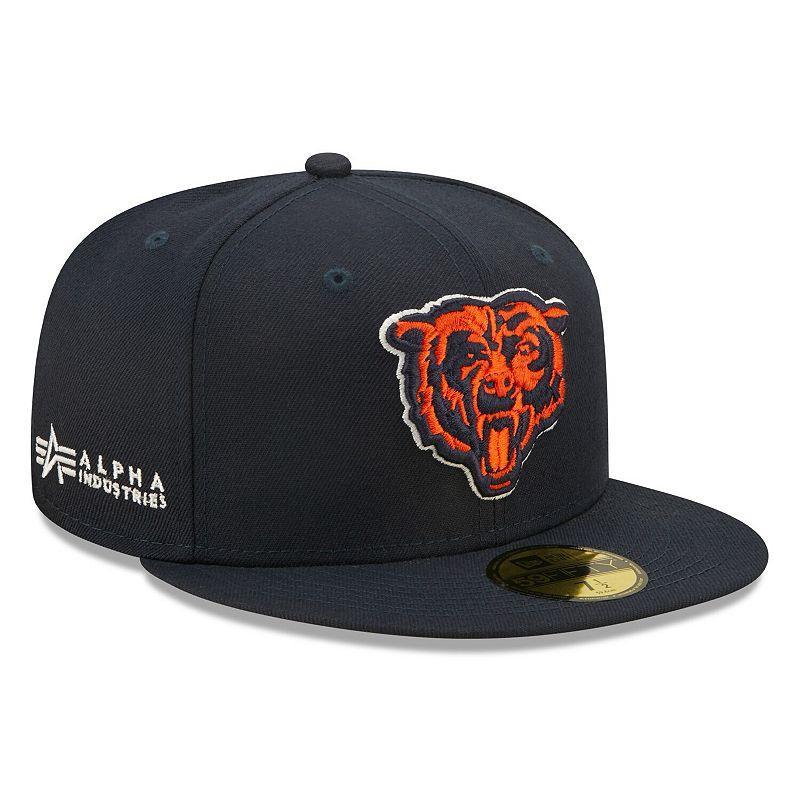 Mens New Era x Alpha Industries Chicago Bears Alpha 59FIFTY Fitted Hat Blue Product Image