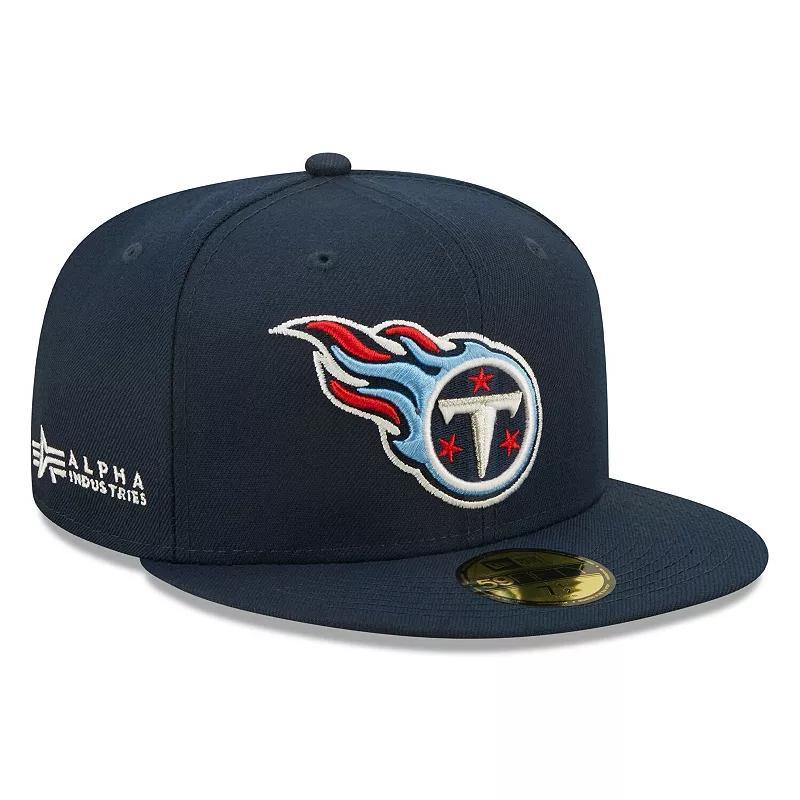 Mens New Era x Alpha Industries Tennessee Titans Alpha 59FIFTY Fitted Hat Blue Product Image