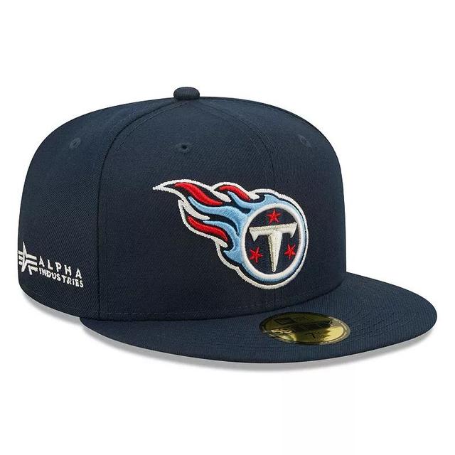 Mens New Era x Alpha Industries Navy Tennessee Titans Alpha 59FIFTY Fitted Hat Product Image