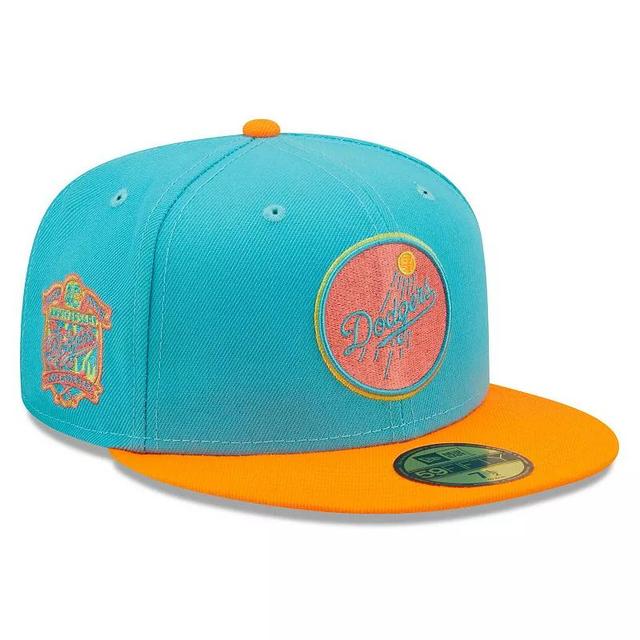 Mens New Era /Orange Los Angeles Dodgers Vice Highlighter 59FIFTY Fitted Hat Product Image