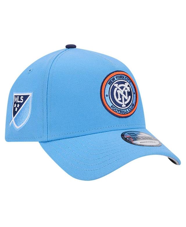 New Era Mens Light Blue New York City Fc 2024 Kick Off Collection 9Forty A-Frame Adjustable Hat Product Image