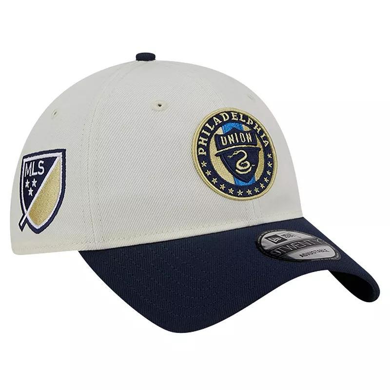 Mens New Era White Philadelphia Union 2024 Kick Off Collection 9TWENTY Adjustable Hat Product Image