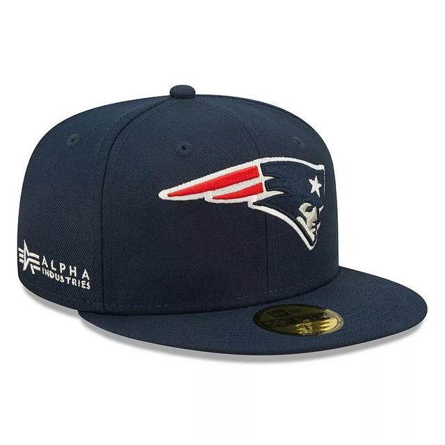 Mens New Era x Alpha Industries New England Patriots Alpha 59FIFTY Fitted Hat Blue Product Image