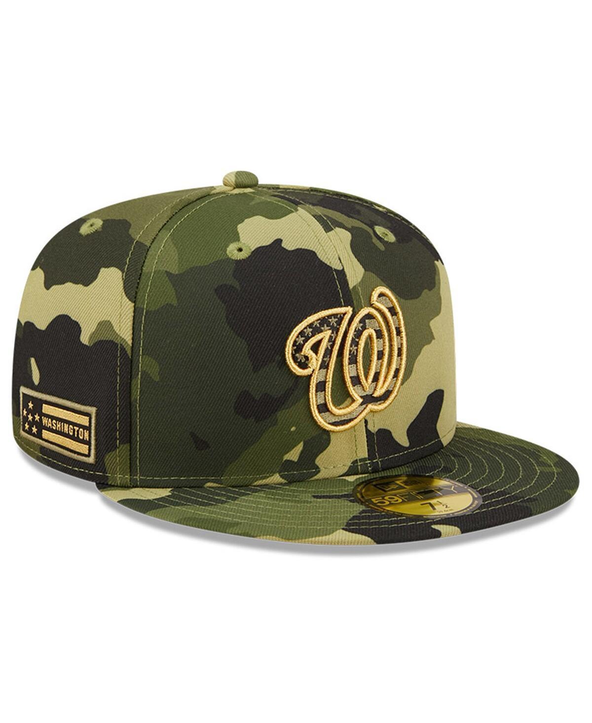 Mens New Era Camo Washington Nationals 2022 Armed Forces Day On-Field 59FIFTY Fitted Hat Product Image