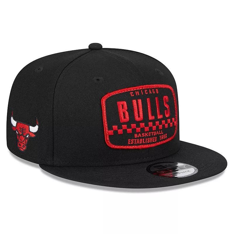 Mens New Era Black Chicago Bulls 2024 Nba All-Star Game Rally Drive Finish Line Patch 9FIFTY Snapback Hat Product Image