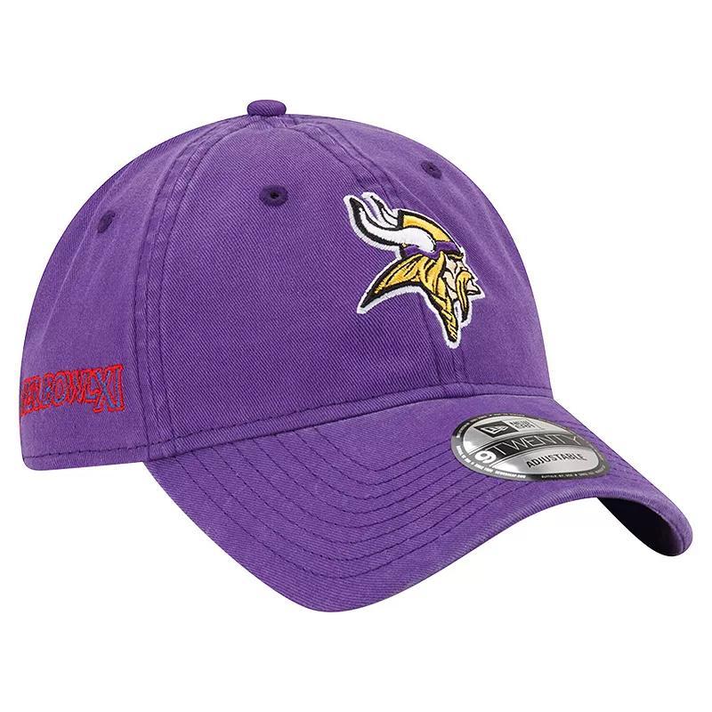 Mens New Era Minnesota Vikings Distinct 9TWENTY Adjustable Hat Product Image