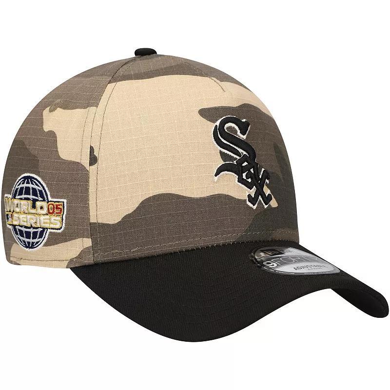 Mens New Era Chicago White Sox Camo Crown A-Frame 9FORTY Adjustable Hat Product Image