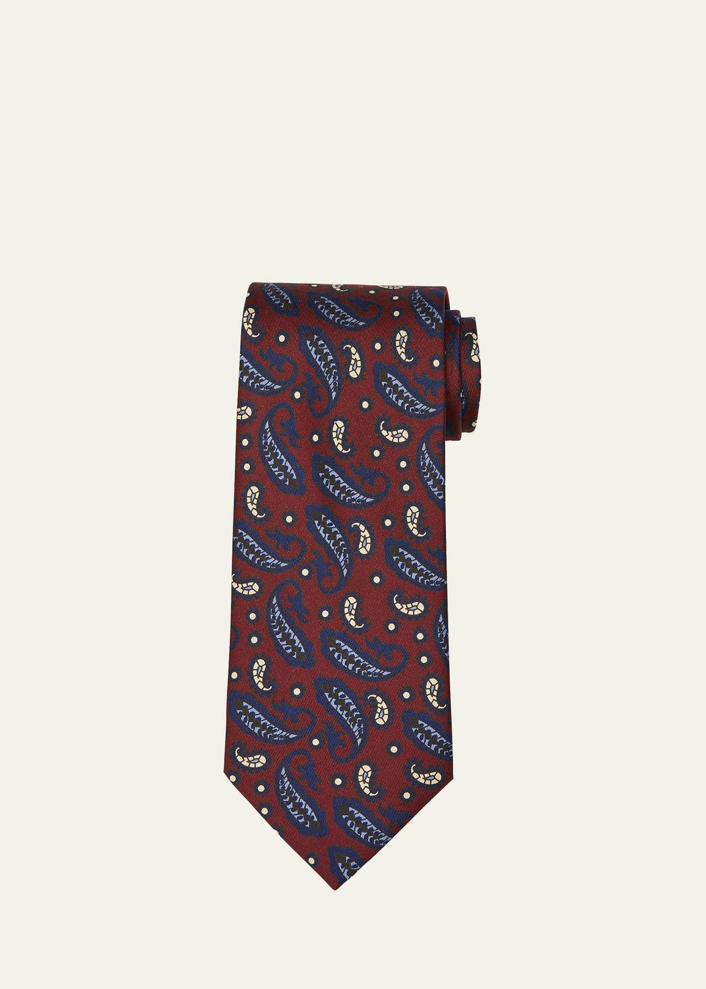 Mens Archivio 3-Fold Silk Tie Product Image