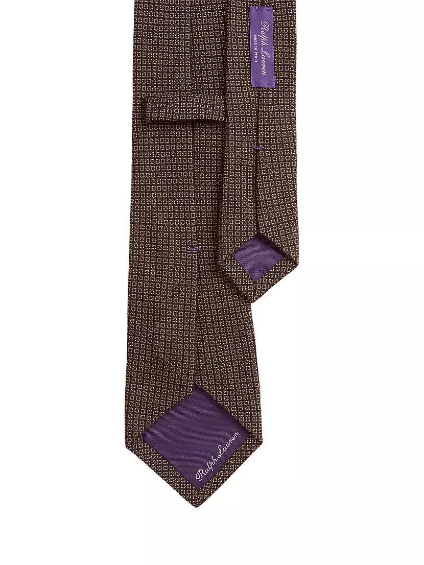 Geometric Silk-Cashmere Tie Product Image