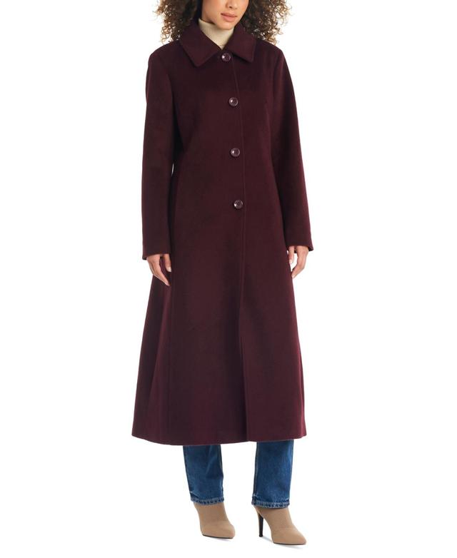 Jones New York Womens Single-Breasted Maxi Coat Product Image