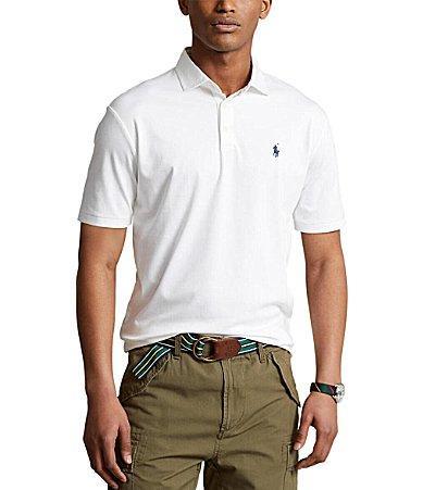 Men's Classic Fit Soft Cotton Polo In Resort Green Heather Product Image