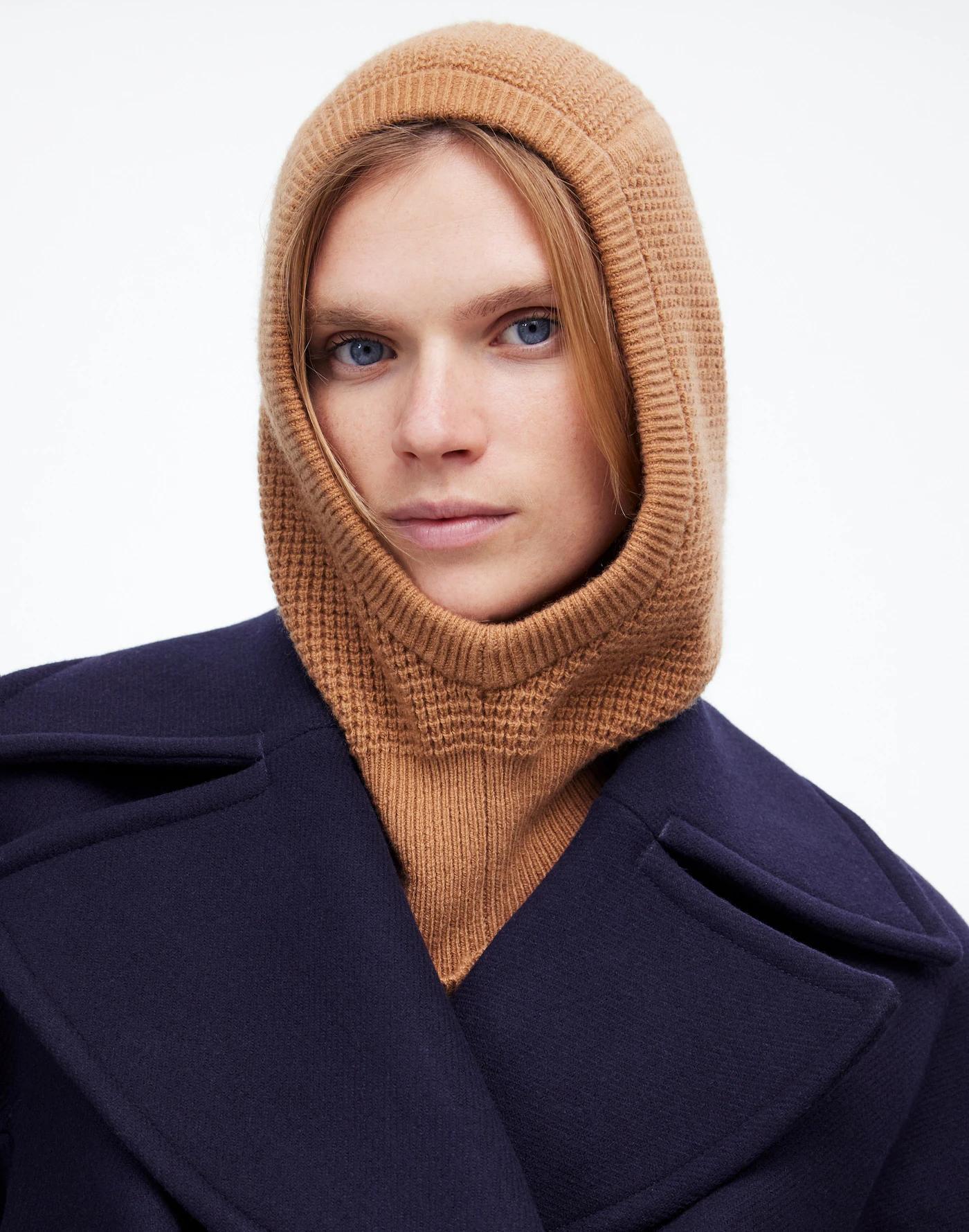 Waffle-Knit Balaclava in SoftWool Product Image