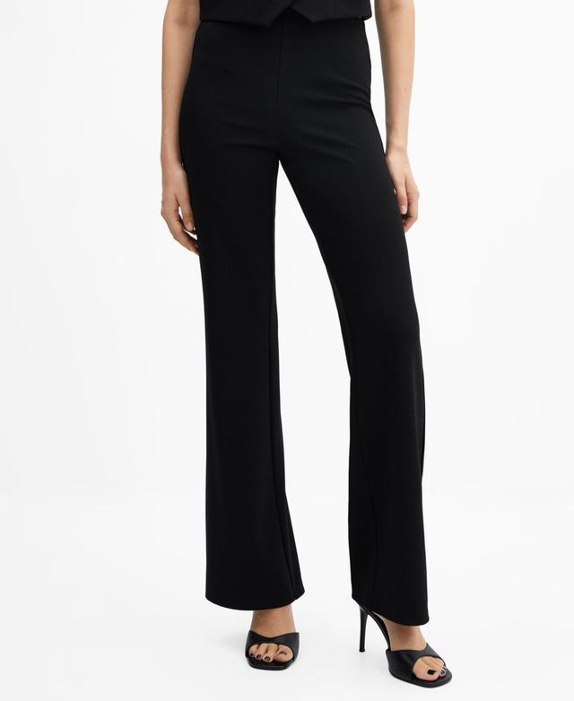 Mango Womens High-Waist Straight Pants Product Image