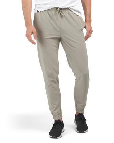 Woven Stretch Joggers for Men | Polyester/Spandex Product Image