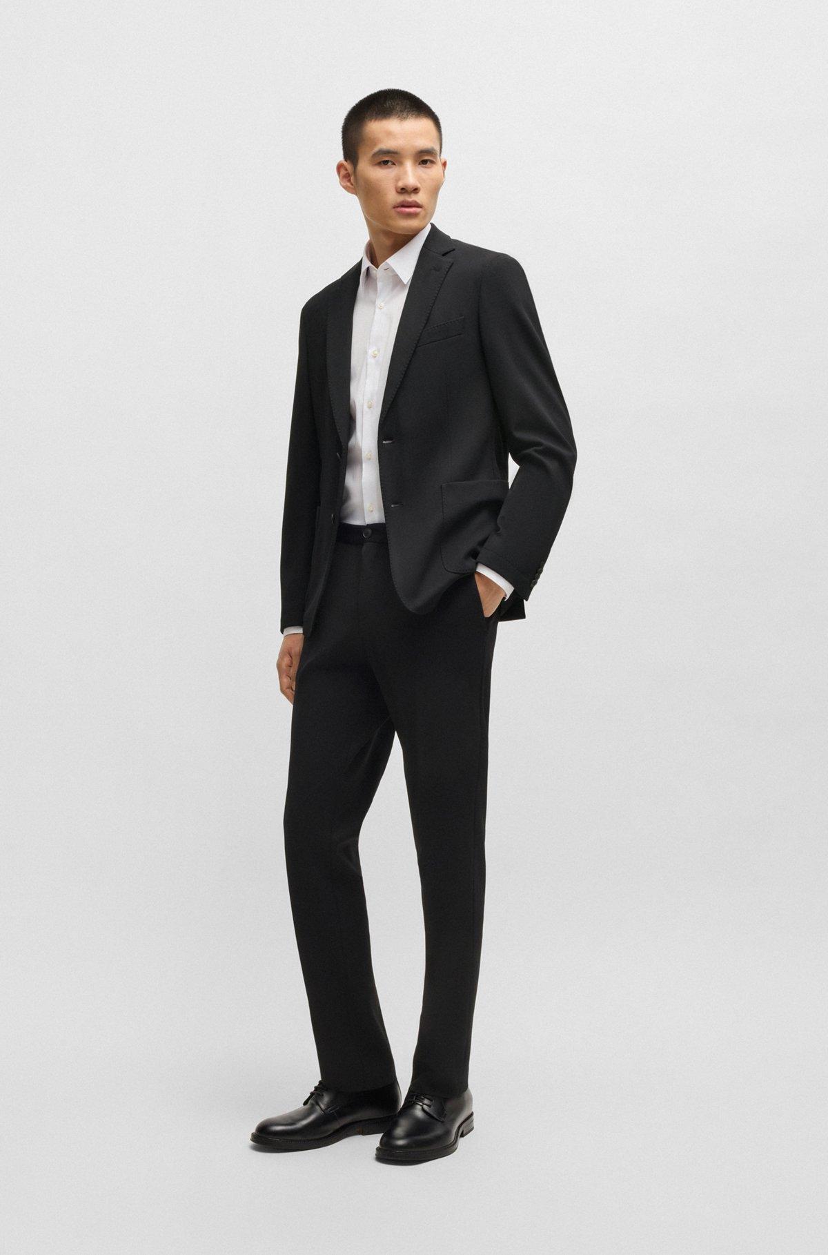 Slim-fit trousers in washable stretch fabric Product Image