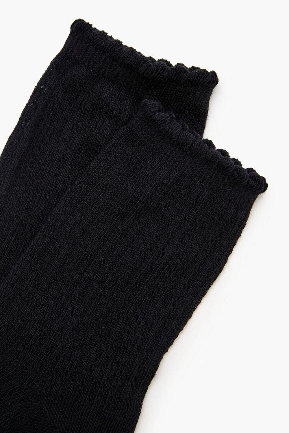 Pointelle Knit Crew Socks | Forever 21 Product Image