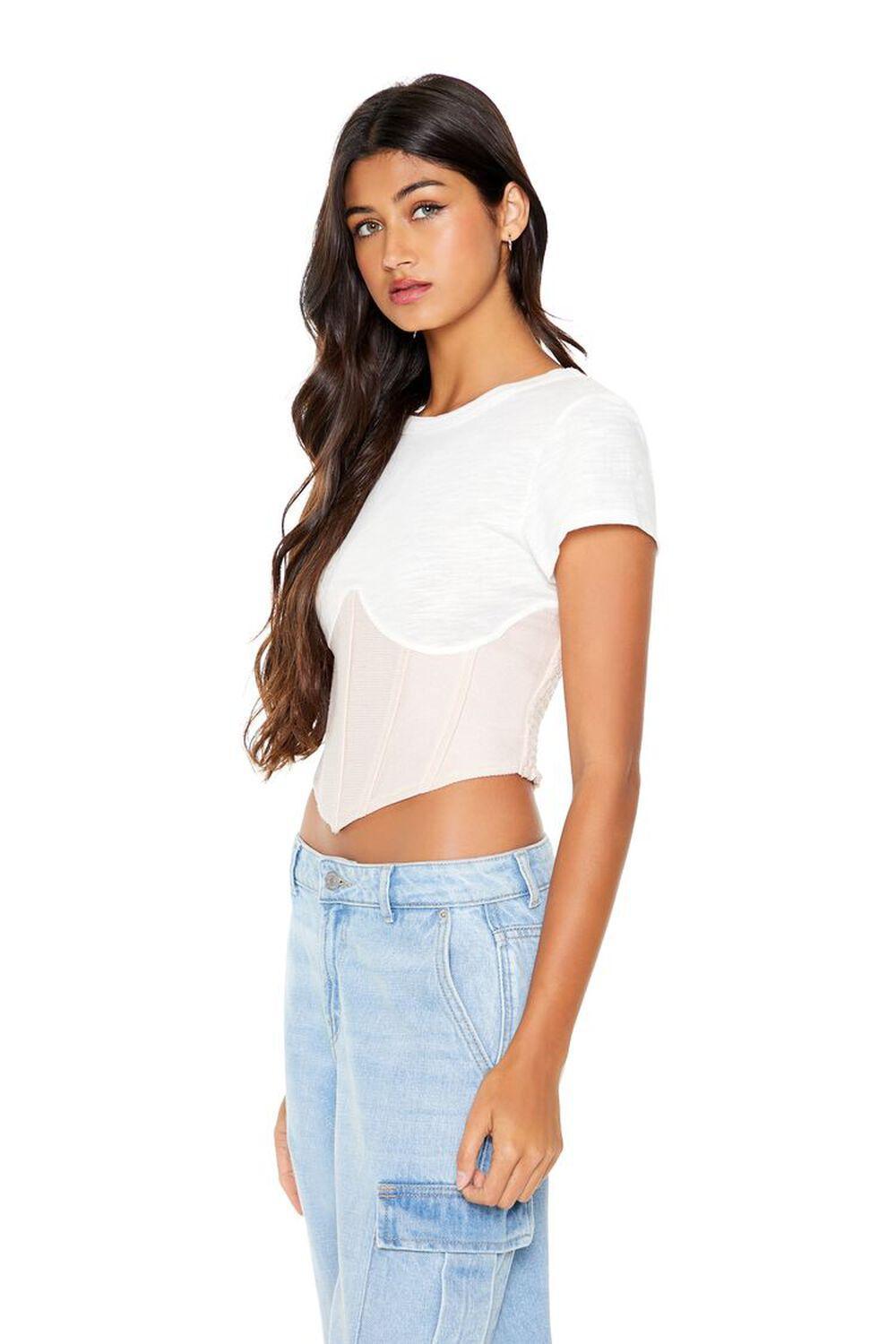 Bustier Combo Tee | Forever 21 Product Image