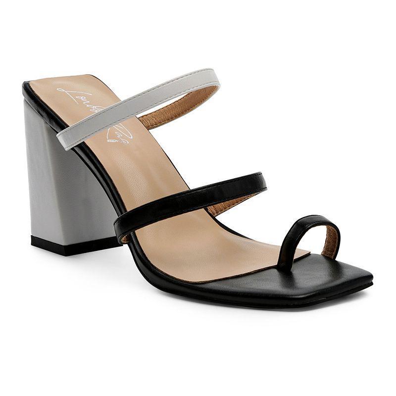 Womens Marve Contrast Strap Block Heel Sandals Product Image