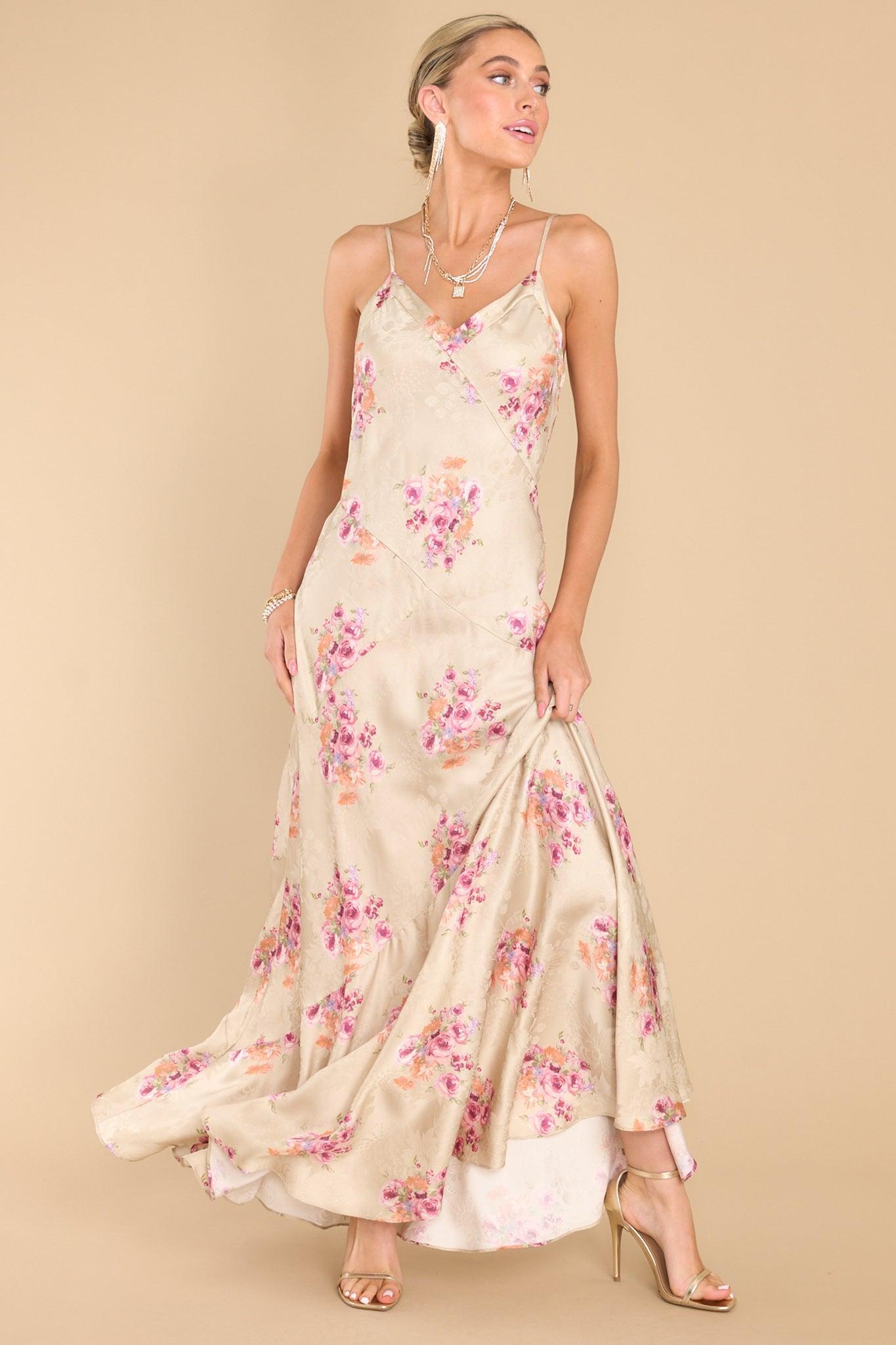 Azalea Rosie Mauve Maxi Dress Pink Product Image