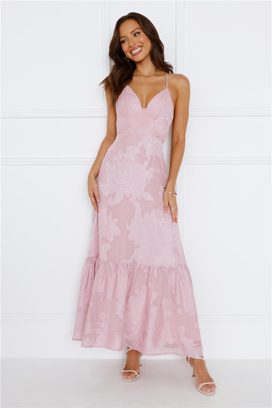 Isla Maxi Dress Pink Product Image