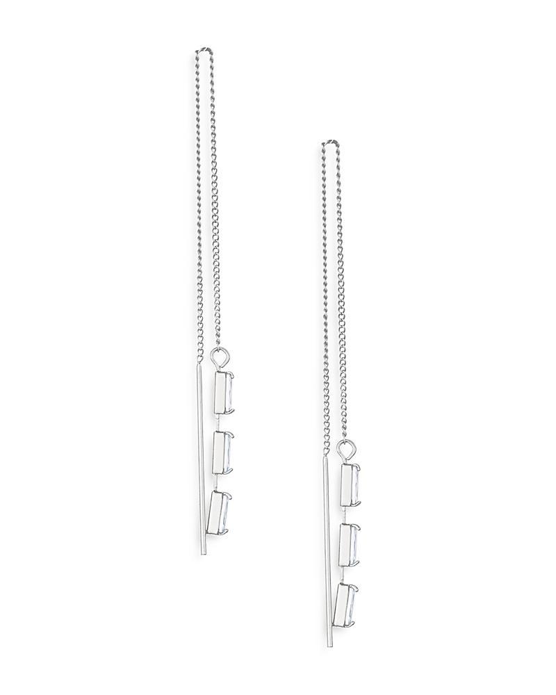 Ettika Crystal Chain Threader Earrings Product Image