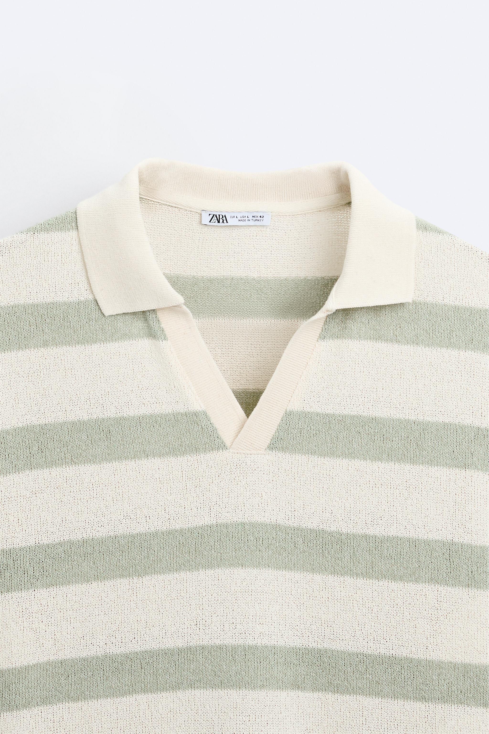 TEXTURED STRIPED POLO Product Image