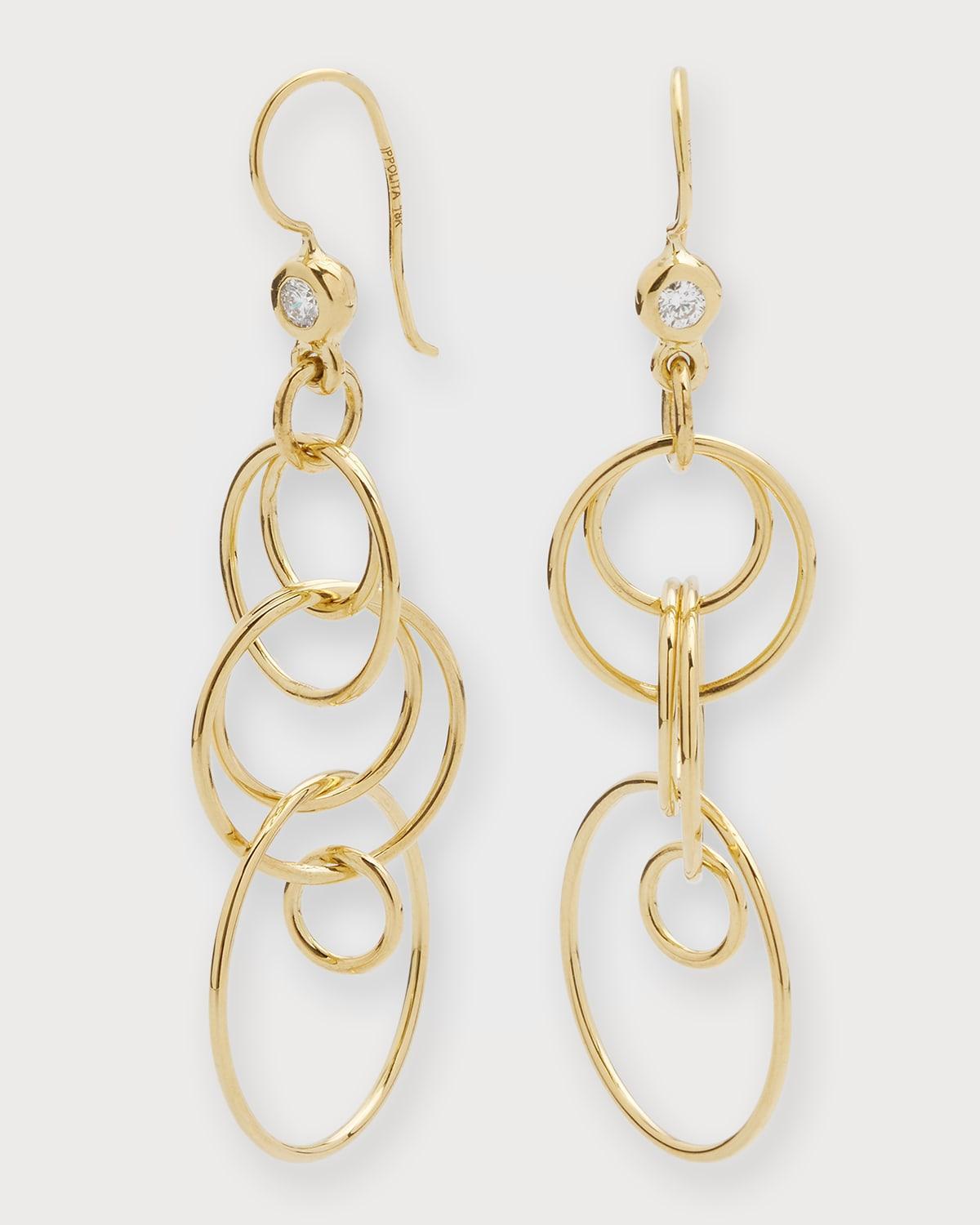 Ippolita Classico Mini Jet Set 18K Gold Earrings Product Image