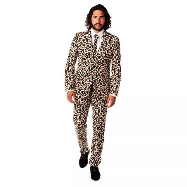 Mens OppoSuits Slim-Fit Novelty Pattern Suit & Tie Set Product Image