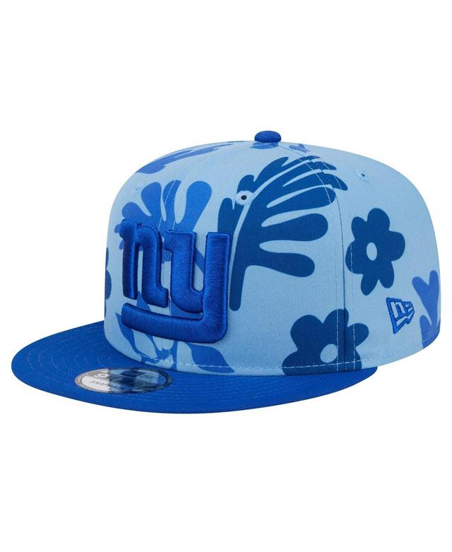 New Era Mens Light Blue New York Giants Leafy 9FIFTY Snapback Hat Product Image