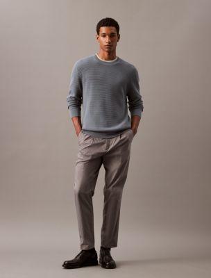 Supima Texture Stitch Crewneck Sweater Product Image