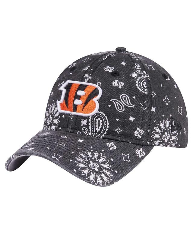 New Era Womens Black Cincinnati Bengals Paisley 9Twenty Adjustable Hat Product Image