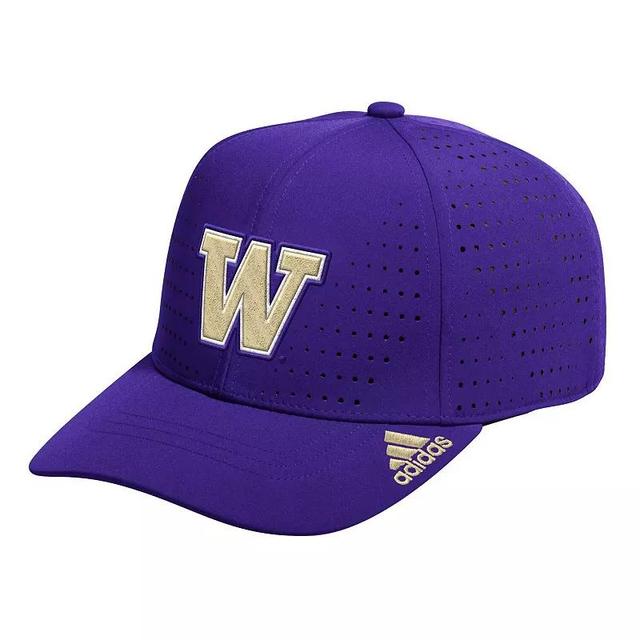 Mens adidas Washington Huskies Locker Room Perforated Adjustable Hat Product Image