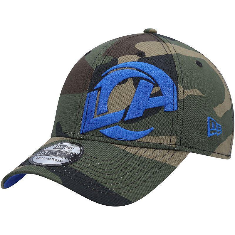 Mens New Era Camo Los Angeles Rams Punched Out 39THIRTY Flex Hat Product Image