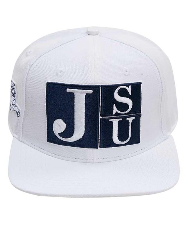 Mens Pro Standard White Jackson State Tigers Evergreen Wool Snapback Hat Product Image