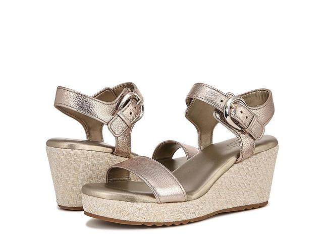 Naturalizer Stella Ankle Straps (Warm Silver Leather) Women's Sandals Product Image