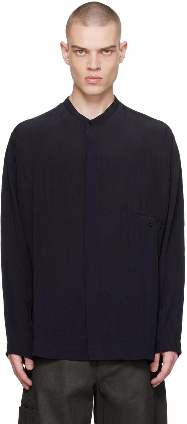 Navy Boxy Shirt In Bl791 Dark Navy Product Image