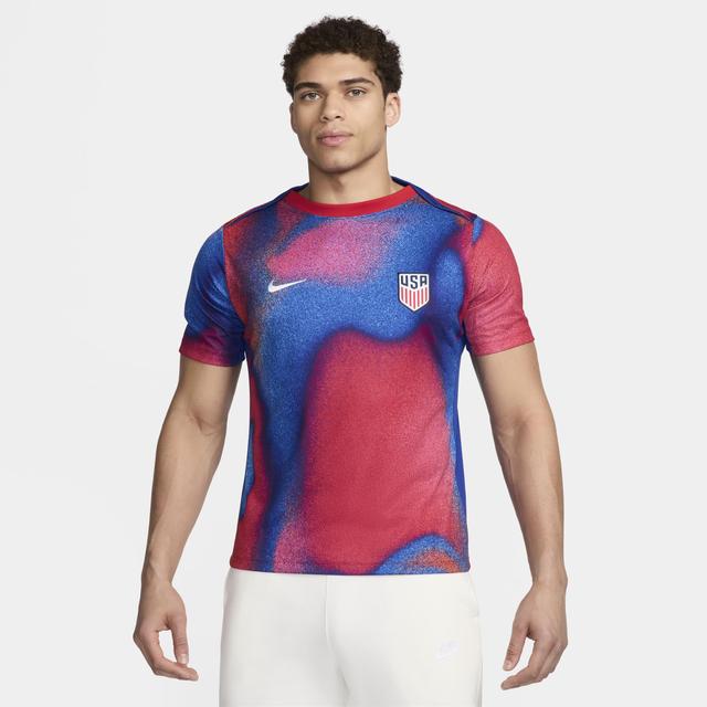 USA Academy Pro Nike Men's Dri-FIT Soccer Pre-Match Short-Sleeve Top Product Image