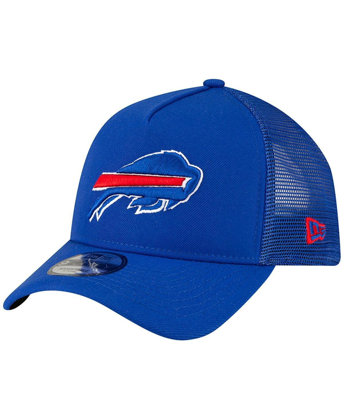 Mens New Era Royal Buffalo Bills A-Frame Trucker 9FORTY Adjustable Hat Product Image