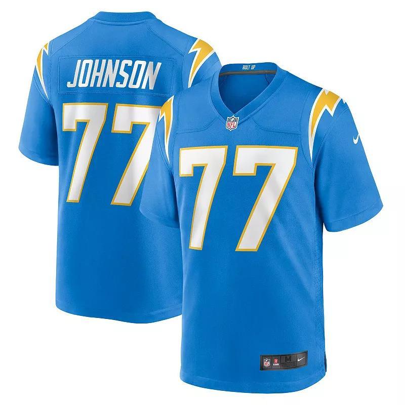 Mens Nike Zion Johnson Powder Blue Los Angeles Chargers Player Game Jersey Product Image