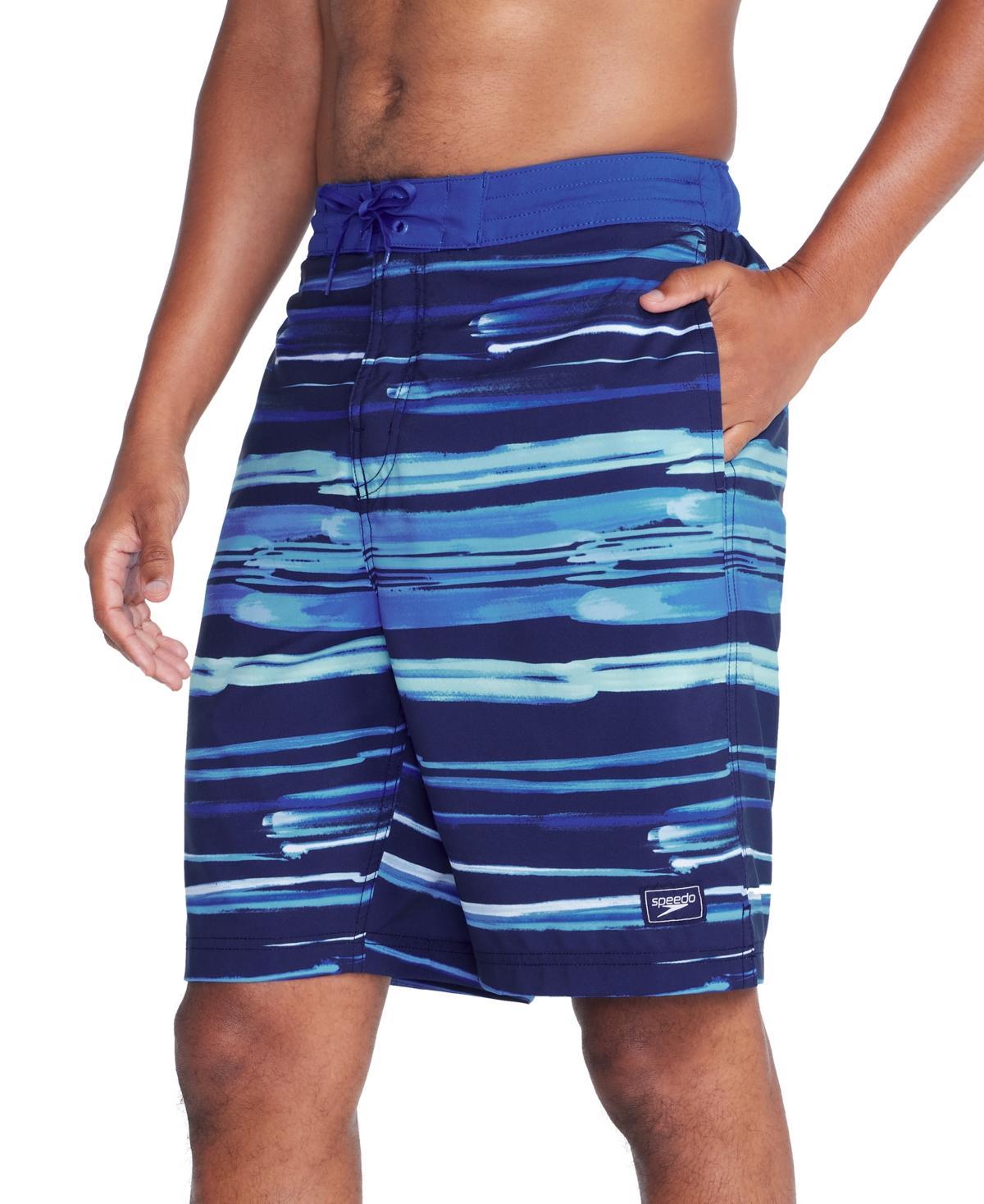 Speedo Mens Bondi Basin Printed Stripe Board Shorts Product Image