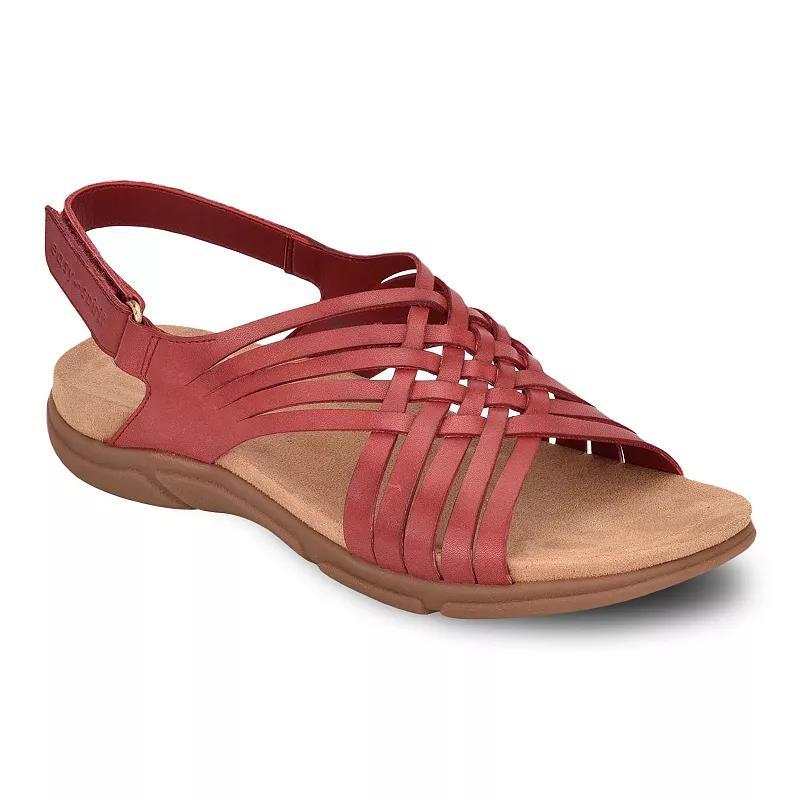 Easy Spirit Mar Womens Leather Slingback Sandals Red Product Image