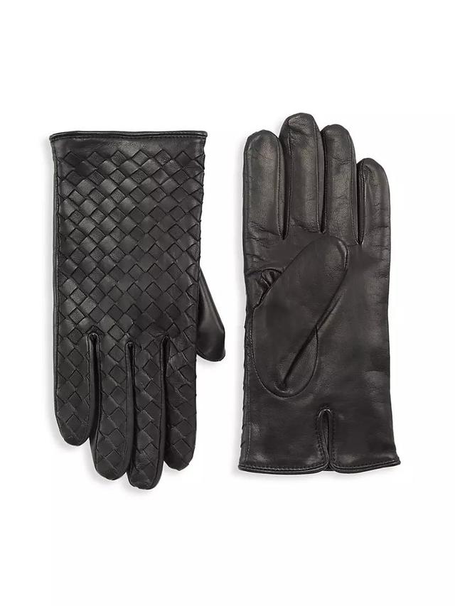 COLLECTION Woven Nappa Leather Gloves Product Image