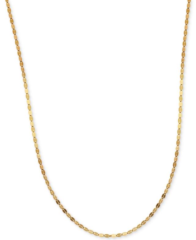 18 Polished Fancy Link Chain Necklace (1-3/8mm) in 14k Gold Product Image