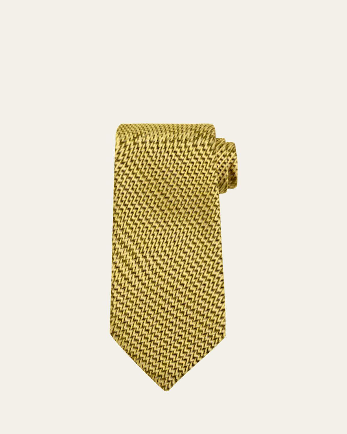 Mens Herringbone Silk Tie Product Image